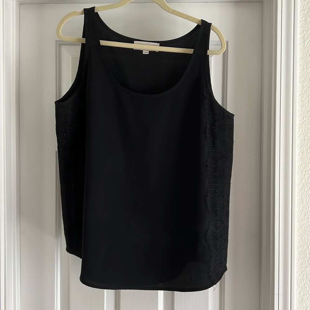 Ann Taylor Loft XL Black Tank Top